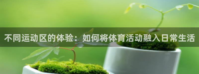 球王会体育：不同运动区的体验：如何将体育活动融入日常生活